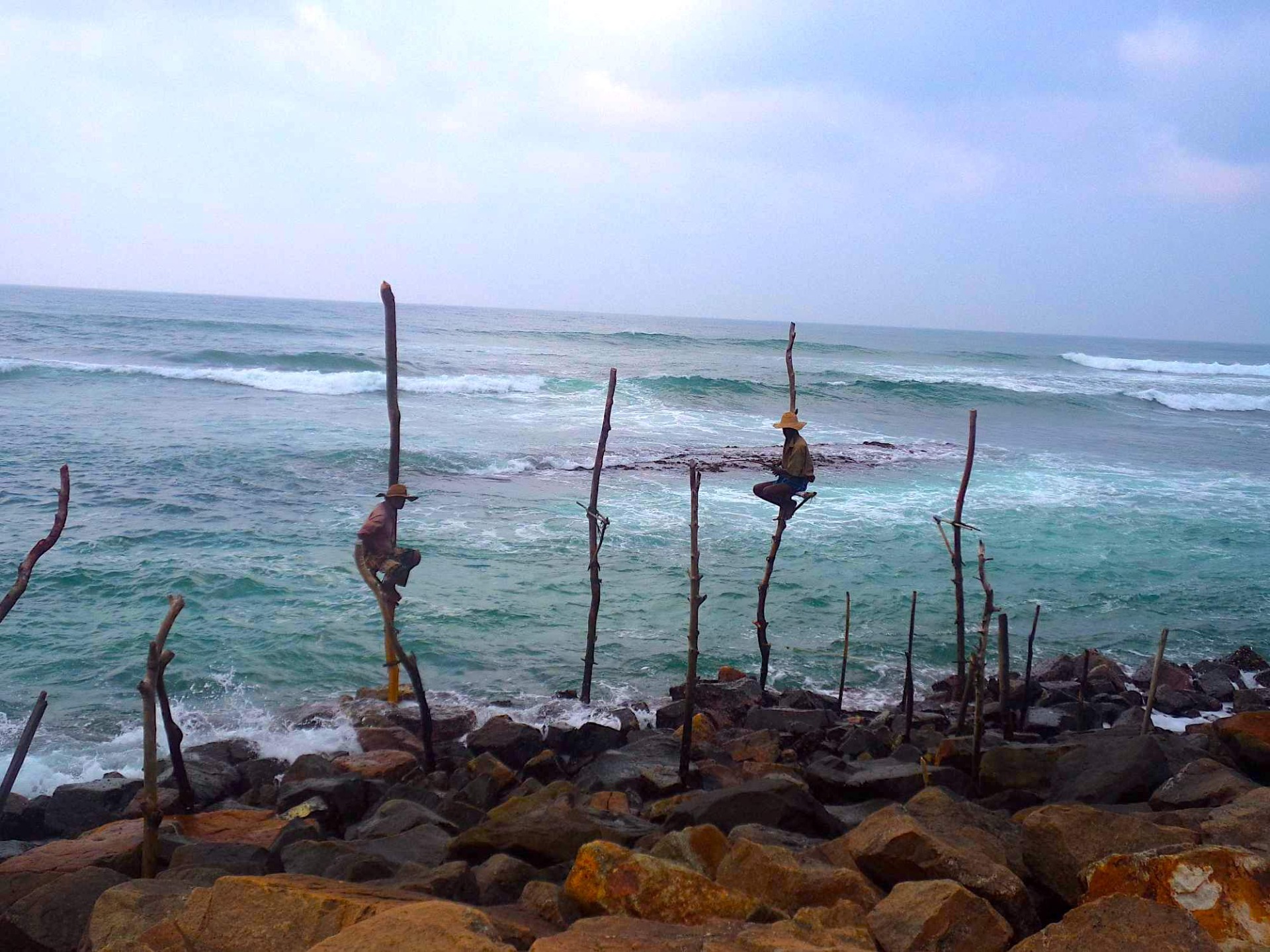 Místní rybáři, oblast Weligama
